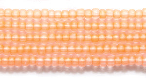 11SB638-NT: CZ Seed Bead Neon Orange On Crystal 11/0 6HK