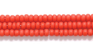 11SB144-M: CZ Seed Bead Op MED Red Matte 11/0 6HK