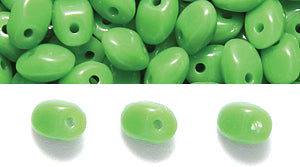 33TQ183-D: CZ Solo Bead OPQ Med Dk Green 2.5x5mm-150GM