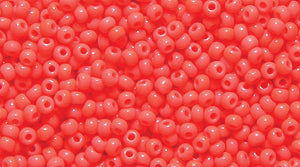 14SB135-L: CZ Seed Bead Op Salmon 14/0  50GM