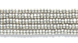 13SB815-C: CZ Seed Bead Charlotte Nickel Silver 13/0 18HK