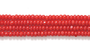 13SB146-C: CZ Seed Bead Charlotte Cut DK Red 13/0 18HK