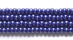 10SB376: CZ Seed Bead Opaque Royal Blue Sfinx 10/0 5HK