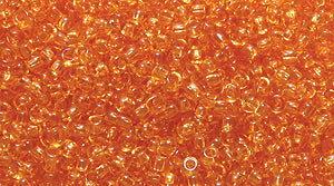 14SB254-L: CZ Seed Bead Tr Topaz 14/0  50GM