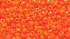 11SB134-L:  CZ Seed Bead Op Orange 11/0 - 250GM