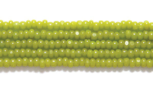 13SB183-OC: CZ Seed Bead Charlotte Olive 13/0 18HK