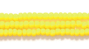 10SB122-M: CZ Seed Bead Opaque LT Yellow Matte 10/0 5HK