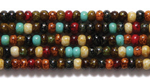 11SB100-ST: CZ Seed Bead Mixed Travertine Stone Effect 11/0 6HK