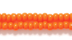 8SB134: CZ Seed Bead Opaque Orange 8/0 3HK