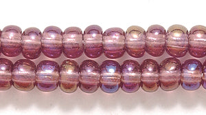 6SB598-T: CZ Seed Bead TR Amethyst AB 6/0 36STR