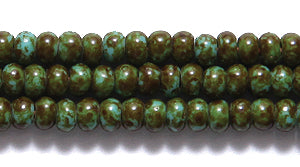 8SB162-52: CZ Seed Bead Turquoise Stone Effect 8/0 3HK