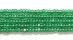 13SB284-C: CZ Charlotte Christmas Green 13/0 18HK
