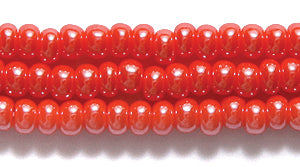 8SB334: CZ Seed Bead Sfinx DK Orange 8/0 3HK