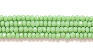 13SB183-C: CZ Seed Bead Charlotte Kelly Green 13/0 18HK