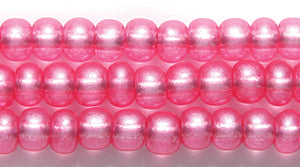 6SB495-TA:  CZ Seed Bead Terra Silver Lined Rose 6/0 - 36STR