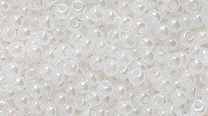11SB612-L: CZ Seed Bead Pearl White 11/0  150GM