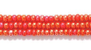 11SB544:  CZ Seed Bead MED Red AB 11/0 - 6HK