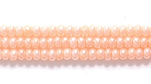 11SB636: CZ Seed Bead Pearl Peach 11/0 6HK