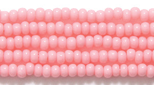 10SB6191: CZ Seed Bead Sol Gel Opaque LT Pink 10/0 5HK
