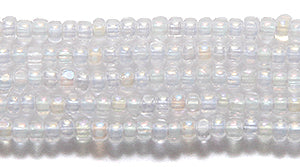 11SB512-HC: CZ Seed Bead True Cut Crystal High Iris AB 11/0 6HK