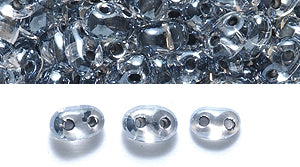 74SB3704: CZ Twin 2-H Coated Gray Lined Sfinx 2.5x5