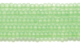 10SB684-NT: CZ Seed Bead Neon Green On Crystal 10/0 5HK