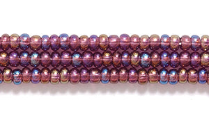 11SB599-T: CZ Seed Bead TR Deep Amethyst AB 11/0 6HK