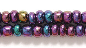 6SB599:  CZ Seed Bead Purple Iris 6/0 - 36STR