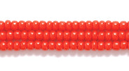 11SB144: CZ Seed Bead Op Medium  Red 11/0 6HK