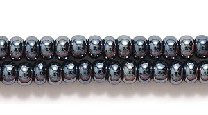 8SB309: CZ Seed Bead Gunmetal 8/0 3HK