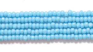 13SB164-C: CZ Seed Bead Charlotte Opaque Turquoise 13/0 18HK