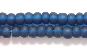 6SB269-M:  CZ Seed Bead TR Montana Blue Matte 6/0 - 36STR