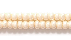 8SB652: CZ Seed Bead Pearl Eggshell 8/0 3HK