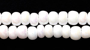 6SB512: CZ Seed Bead White AB 6/0 36STR
