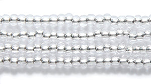 11SB412-RH:  CZ Seed Bead Silver Lined Crystal Round Hole 11/0 -  6HK