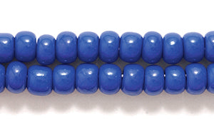 6SB174:  CZ Seed Bead Opaque DK Blue 6/0 - 36STR