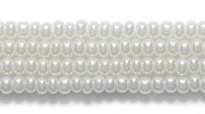 10SB614: CZ Seed Bead Pearl Off White 10/0 5HK