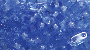 36TQ274: CZmates Bar 2HOLE Sapphire 2x6mm 120PC