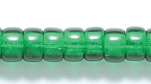 6RC284-DKR: CZ Crow Roller Christmas Green 6mm-100PC