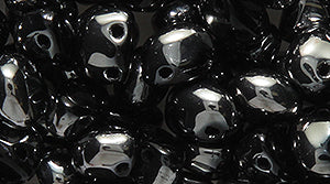 30CA109-3A: CZ Candy Oval Two Hole Chrome 4x6mm 800PC
