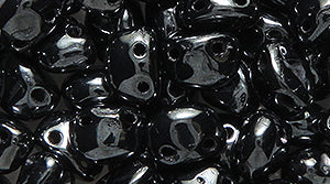 30CA309: CZ Candy Oval Two Hole Gunmetal 4x6mm 800PC
