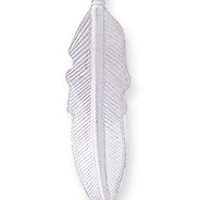 27FI650-S: Feather Pendant SIL 27mm-12PC