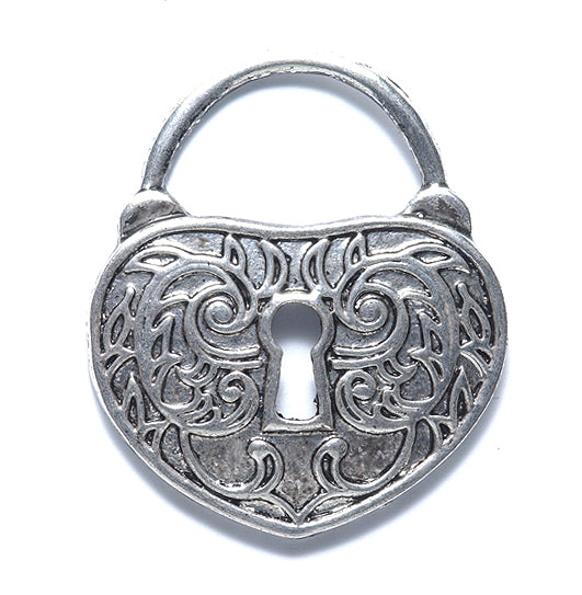 ME5542-S: Heart Lock Key Hole 35x40mm-4PC