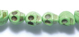 1ST50-G: Skull Magnesite Green 10x12mm