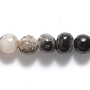 6ST458: Banded Agate Round 6mm