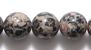 8ST408: Leopard Skin Jasper Round 8mm
