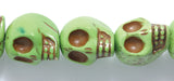 ST50-G: Skulls Magnesite Green 13x18mm