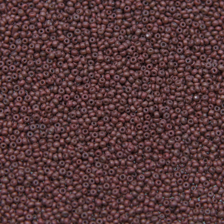 16SV250-2: Vintage Venetian Micro Seed Bead Opal Brown #2 16/0 - 500 Grams