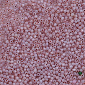 16SV342-2: Antique Venetian Micro Seed Bead Opaque Luster Strawberry #2 - 10 Grams