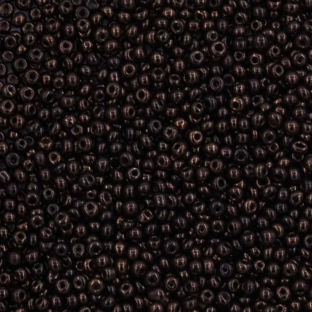 Antique Venetian Micro Seed Bead Metallic Copper #1 (16/0) - 10 Grams